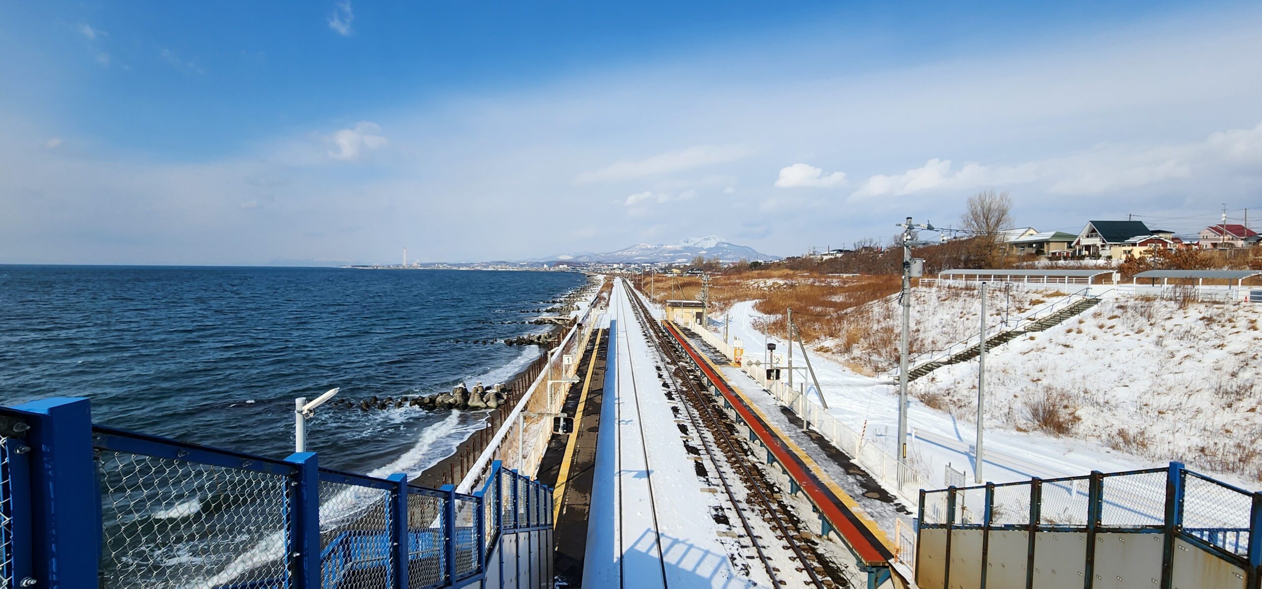 北舟岡駅こ線橋からの絶景