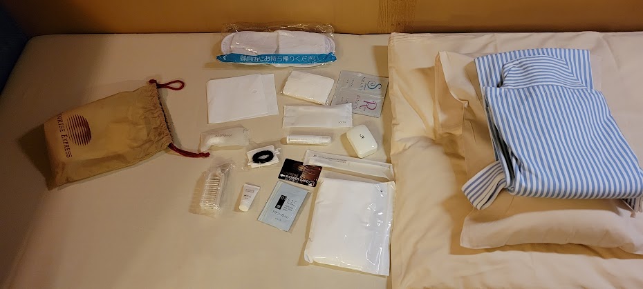A寝台専用のアメニティ